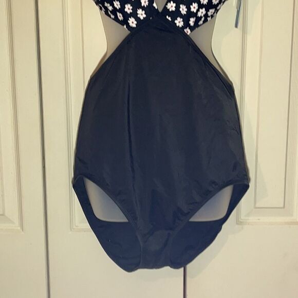 Beach Betty Floral Cut Out Panels Swimsuit L NWT - Picture 4 of 16